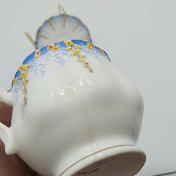 Royal Albert April Showers Tea Cup and Saucer Crown China England Reg No 769618 - Picture 6 of 6